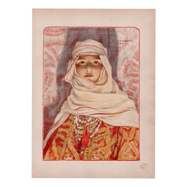 Louis-Auguste Girardot, Femme du Riff, 1897, Lithograph on Paper For Sale
