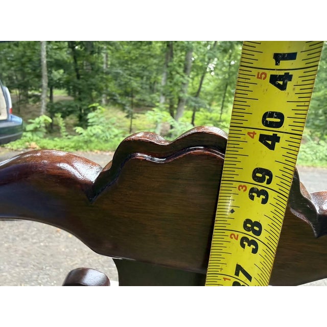 Late 20th Century Pair of Henkel Harris Chippendale Style Carved Mahogany Dining Side Chairs For Sale - Image 14 of 16