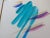 Contemporary Vintage 1990s Abstract Brushstroke Painting Titled "Colors" Pencil Signed and Dated For Sale - Image 3 of 10