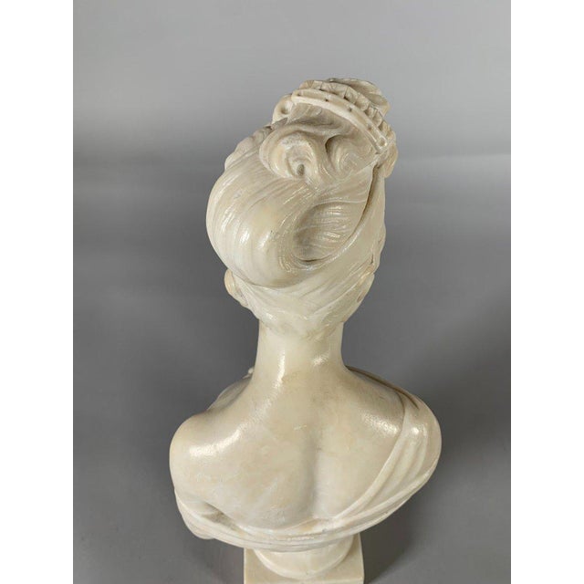 Marble Sculpture Bust of Madame de Récamier after Joseph Chinard (1756-1813), 19th Century For Sale - Image 6 of 10