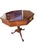 Wood Vintage Custom Mahogany Octagon Pedestal Side Table Ball and Claw Feet Jefferson For Sale - Image 7 of 18