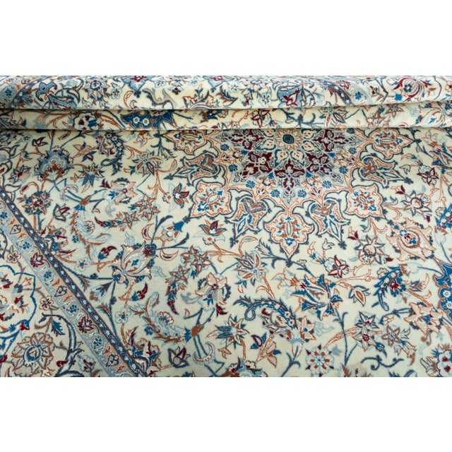 Hand-Knotted Rug with Silk For Sale - Image 9 of 12