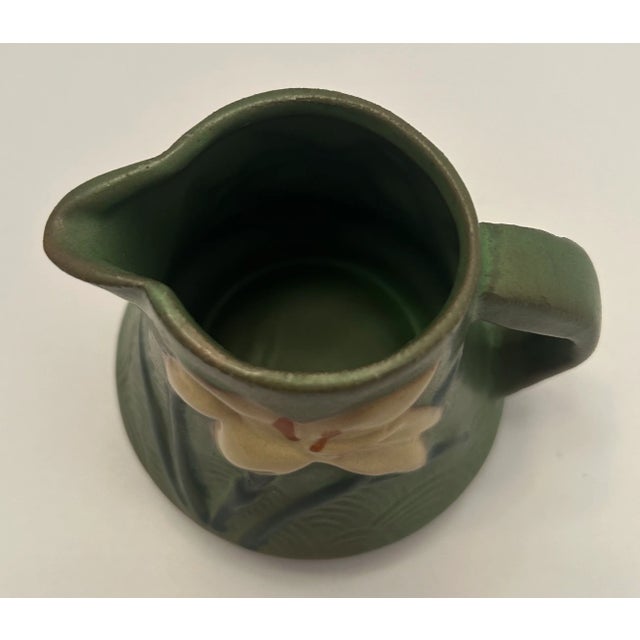 Early 20th Century Vintage Roseville Pottery Creamer For Sale - Image 5 of 7