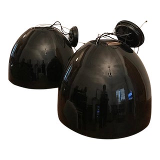 Schoolhouse Electric Factory Light No. 9 Pendant Lights - A Pair For Sale