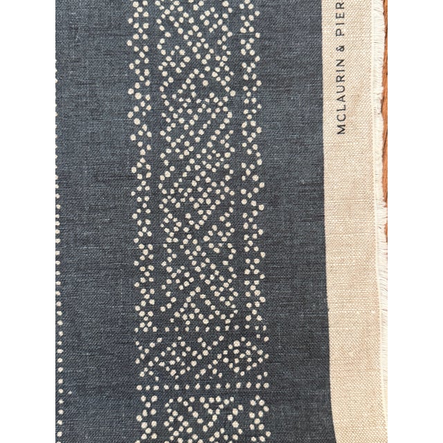 Traditional McLaurin & Piercy Miguel Linen Fabric 2 Yards For Sale - Image 3 of 6