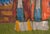 Wood Large 19th Century Tibetan Thangka Painting of Buddha and Attendant Deities For Sale - Image 7 of 11