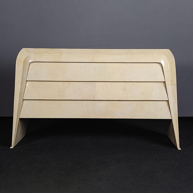 1980s Parchment Chest of Drawers, 1980s For Sale - Image 5 of 7