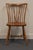 High End Vintage Solid Hard Rock Maple Colonial Early American Fiddleback Duxbury Dining Side Chair 620-911 For Sale - Image 4 of 10