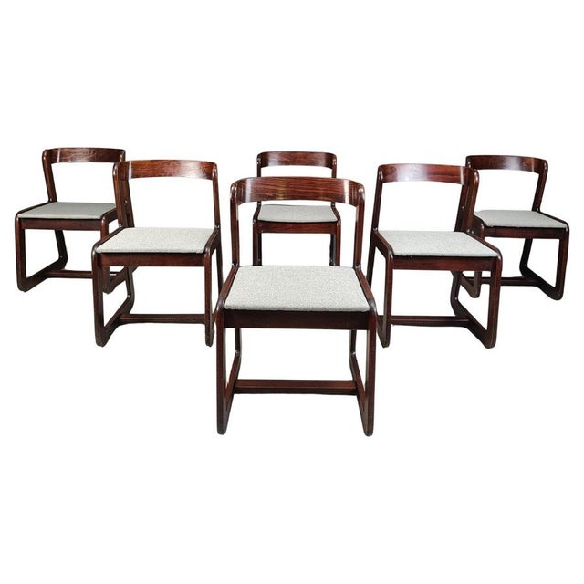 Vintage Dining Chairs by Mario Sabot, 1970s, Set of 6 For Sale - Image 10 of 10