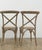 Modeled after the iconic café chairs long associated with European bistros, this X-back dining chair pays homage to the...