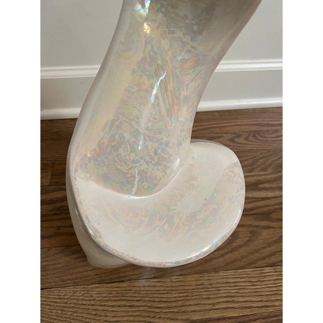 1980s Postmodern Ceramic Sculpture Signed Ah For Sale - Image 4 of 7