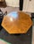 1960s Drexel Esperanto Walnut Octagonal Dining Table and Curule Chairs – 3 Pieces For Sale - Image 11 of 12