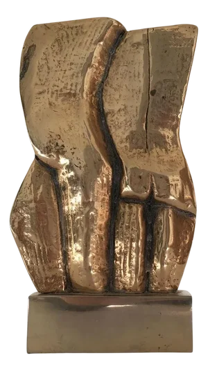 Italian Bronze Abstract Sculpture by Rodica Tanasescu, 1980