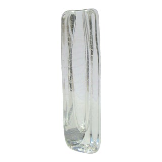 Arts Glass Triangular Bud Vase For Sale