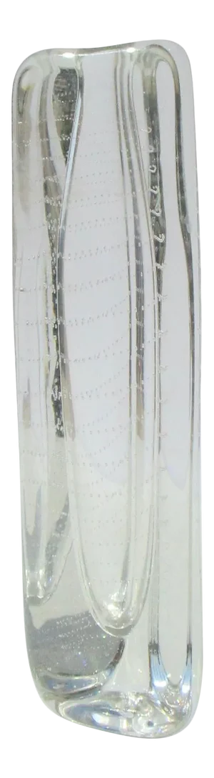 Arts Glass Triangular Bud Vase