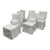 Matthew Williams for Uttermost Coley White Armless Dining Chairs, Set of Six For Sale