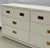 Mid-Century Modern White Campaign Dresser / Chest of Drawers, America, Brass For Sale - Image 12 of 13
