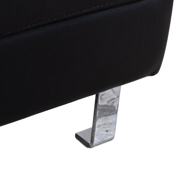Indivi Set Leather Two-Seater Sofa and Stool in Black by BoConcept, Set of 2 For Sale - Image 10 of 18