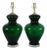 Vintage Murano Glass Lamps Green For Sale - Image 9 of 9