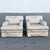 Postmodern Postmodern Pink and Blue Ropped and Skirted Lounge Chairs - A Pair For Sale - Image 3 of 11