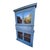 Absolutely wonderful antique 19th-century European step-back cupboard made of solid pine, with an original hand-painted...