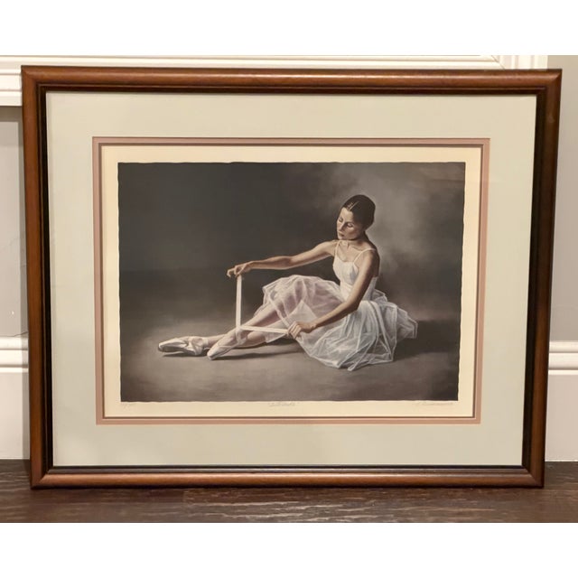 Late 20th Century Louis Russomanno "Interlude" Signed Limited Edition Lithograph, 133/300, Framed With Original Coa For Sale - Image 10 of 10