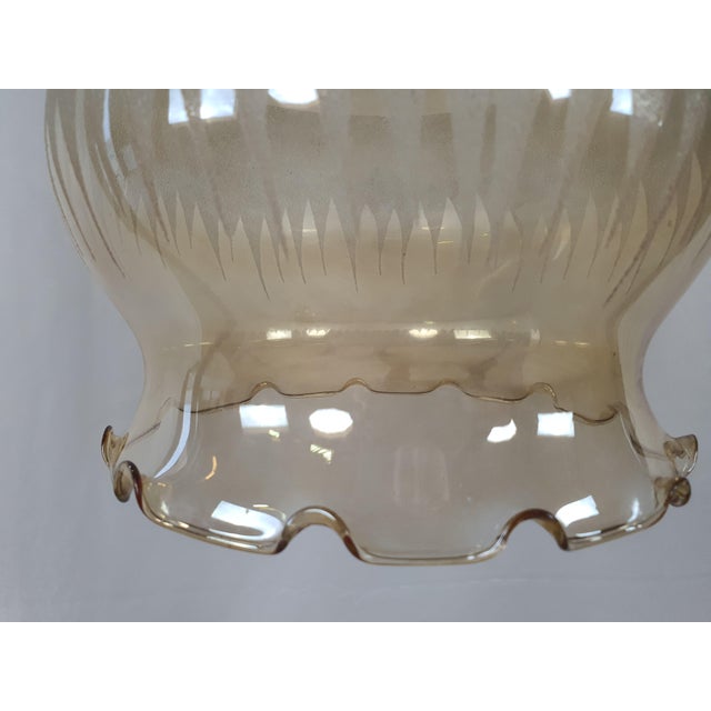 Metal Pendant in Brass and Glass, 1970s For Sale - Image 7 of 18