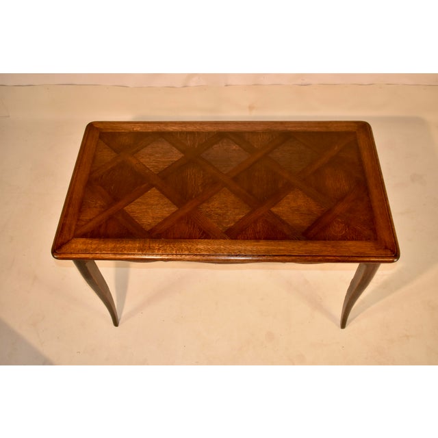 19th Century Late 19th Century Table With Parquetry Top For Sale - Image 5 of 7