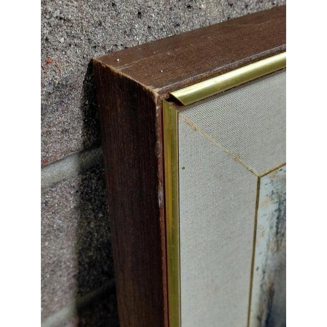 Framed Signed J. Akston "Primordial Chaos" Mixed Media on Board For Sale - Image 12 of 15