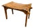 Vintage Stool in Natural Leather and Wood by M. Hayat & Bros., 1960s For Sale