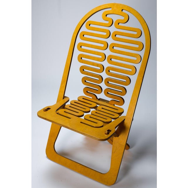 Mid-Century Modern Mid-Century Modern Lumbarest Chair by Gregg Fleishman, 1985 For Sale - Image 3 of 11