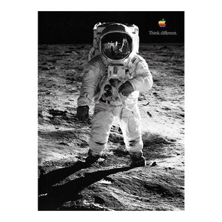 1998 Apple Think Different - Buzz Aldrin Poster For Sale