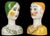 Vintage Pair of Italian Faience Ceramic Busts by Horchow. Horchow previously operated as a luxury home goods brand and was...