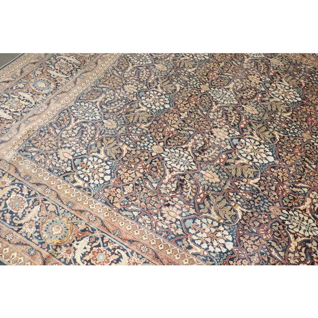 Late 19th century Antique Tabriz Persian Rug - 9'8" x 15'4" For Sale - Image 11 of 12