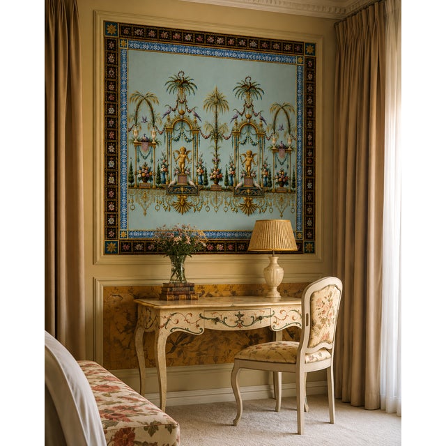 Atelier Aria Lumae Palais De Versailles Arabesque Neoclassical Complete Four Piece Salon Panel Ensemble For Sale - Image 15 of 18