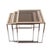 Mid-Century Italian Chrome, Brass and Smoked Glass Nesting Tables, 1970s, Set of 3 For Sale - Image 10 of 14