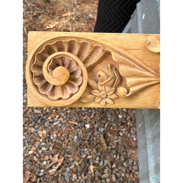 Hand Carved Mantle For Sale - Image 11 of 17
