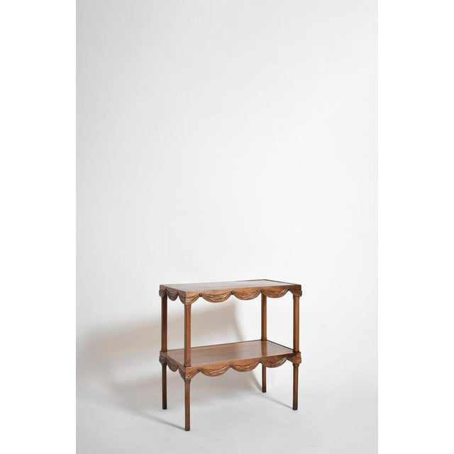 19th Century Side Table with Trompe l'oeil Drapery For Sale - Image 6 of 6