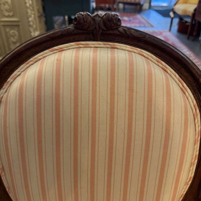 Antique French Louis XVI Style Walnut Chairs For Sale In Boston - Image 6 of 10