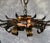 Spanish Gilt-Metal 1950's Sunburst Ceiling Fixture For Sale - Image 4 of 11
