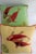 Vibrant Pair of Koi Fish Hand Embroidered Pillow Covers 21" Square, Good Fortune For Sale - Image 10 of 10