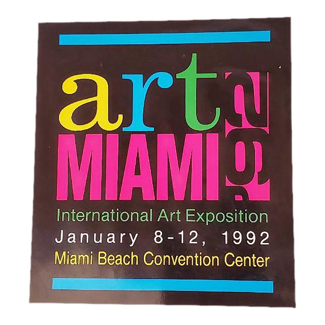 Miami Art Expo 1992 Vintage Hardcover Book For Sale