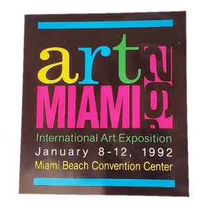 Miami Art Expo 1992 Vintage Hardcover Book