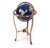 Gem Floor Globe on Copper Stand Semi Precious Lapis Stone For Sale - Image 4 of 17