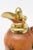 Wood Vintage Italian Wood Resin, Brass Decanter /Jug Style of Aldo Tura Barware Restored For Sale - Image 7 of 9