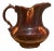 Antique Late 19th Century Rockingham/Bennington Brown Glazed Pitcher For Sale