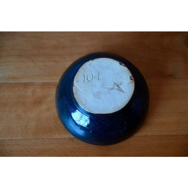 Vintage Glazed Stoneware Bowl, 1970s For Sale - Image 6 of 7