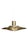 Five concentric hand-spun aluminum shades in a warm brushed brass finish give this large 28-inch 1960s Danish P376 pendant...