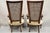 Vintage Hollywood Regency Tall Cane Back Fireside Lounge Armchairs - A Pair For Sale - Image 10 of 11