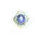 A striking ring crafted in platinum. The centerpiece is a captivating blue star sapphire, weighing 10.75 carats, cut in a...
